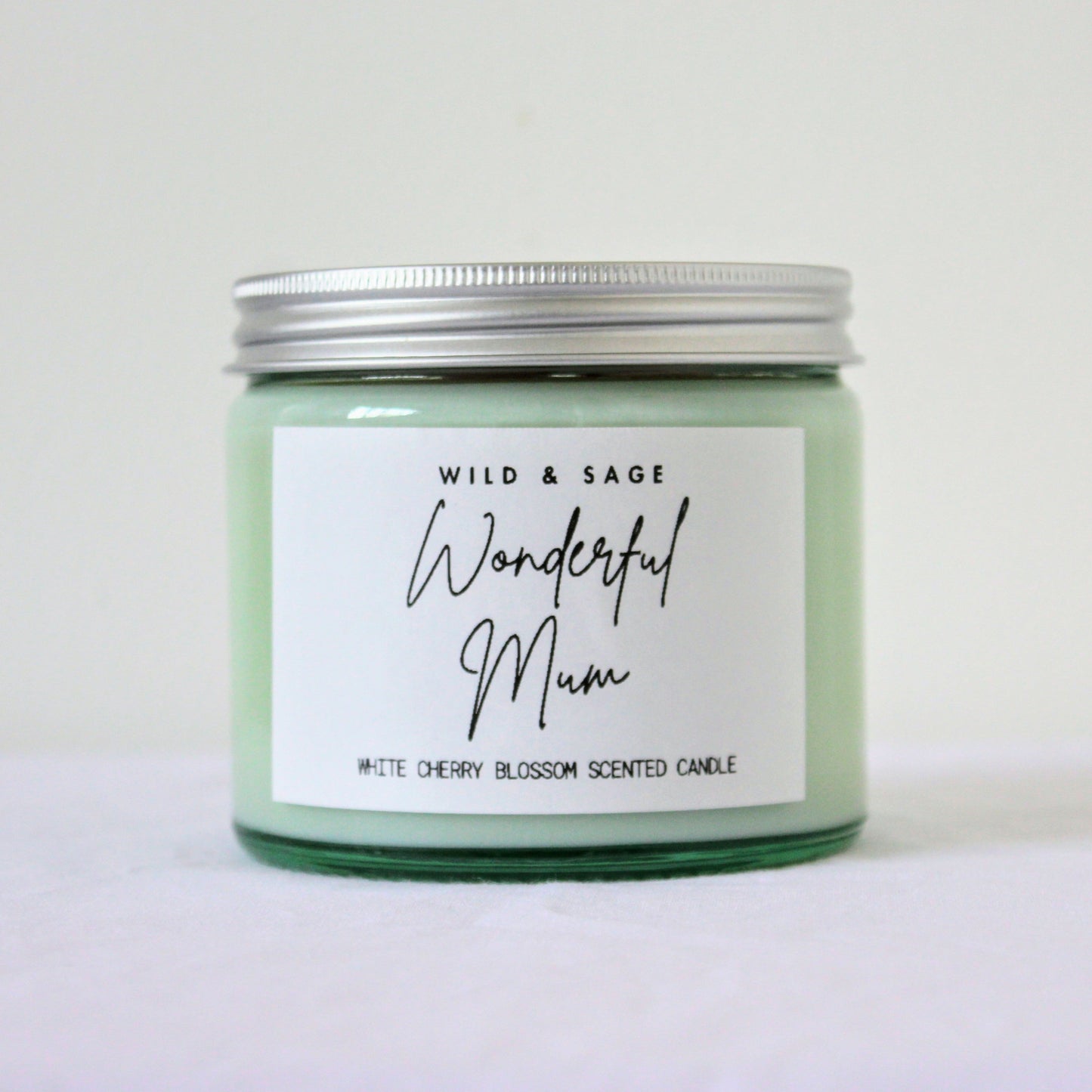Wonderful Mum | Mother's Day Gift Floral Candle | White Cherry Blossom Scent (Copy)